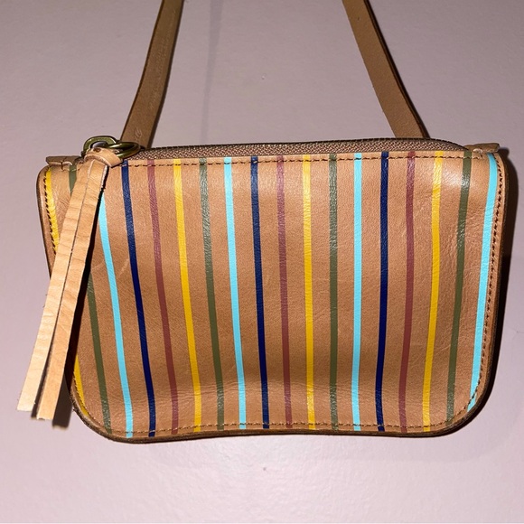 Madewell Tan The Simple Pouch Belt Bag Rainbow Stripe Edition - Picture 5 of 16